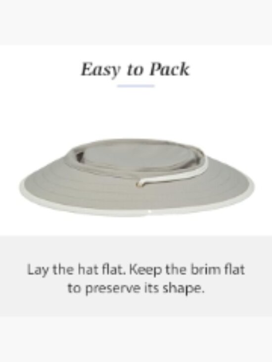 UPF 50+ Packable Sun Hat with Ponytail Hole and Chin Strap main image 4